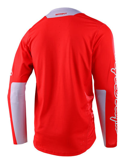 Troy Lee Designs Sprint Long Sleeve MTB Jersey - Icon - Race Red