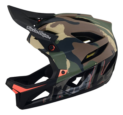 Troy Lee Designs Stage Full Face Helmet with MIPS - Signature Camo - Army Green - 2023