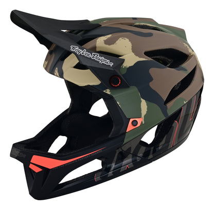 Troy Lee Designs Stage Full Face Helmet with MIPS - Signature Camo - Army Green - 2023