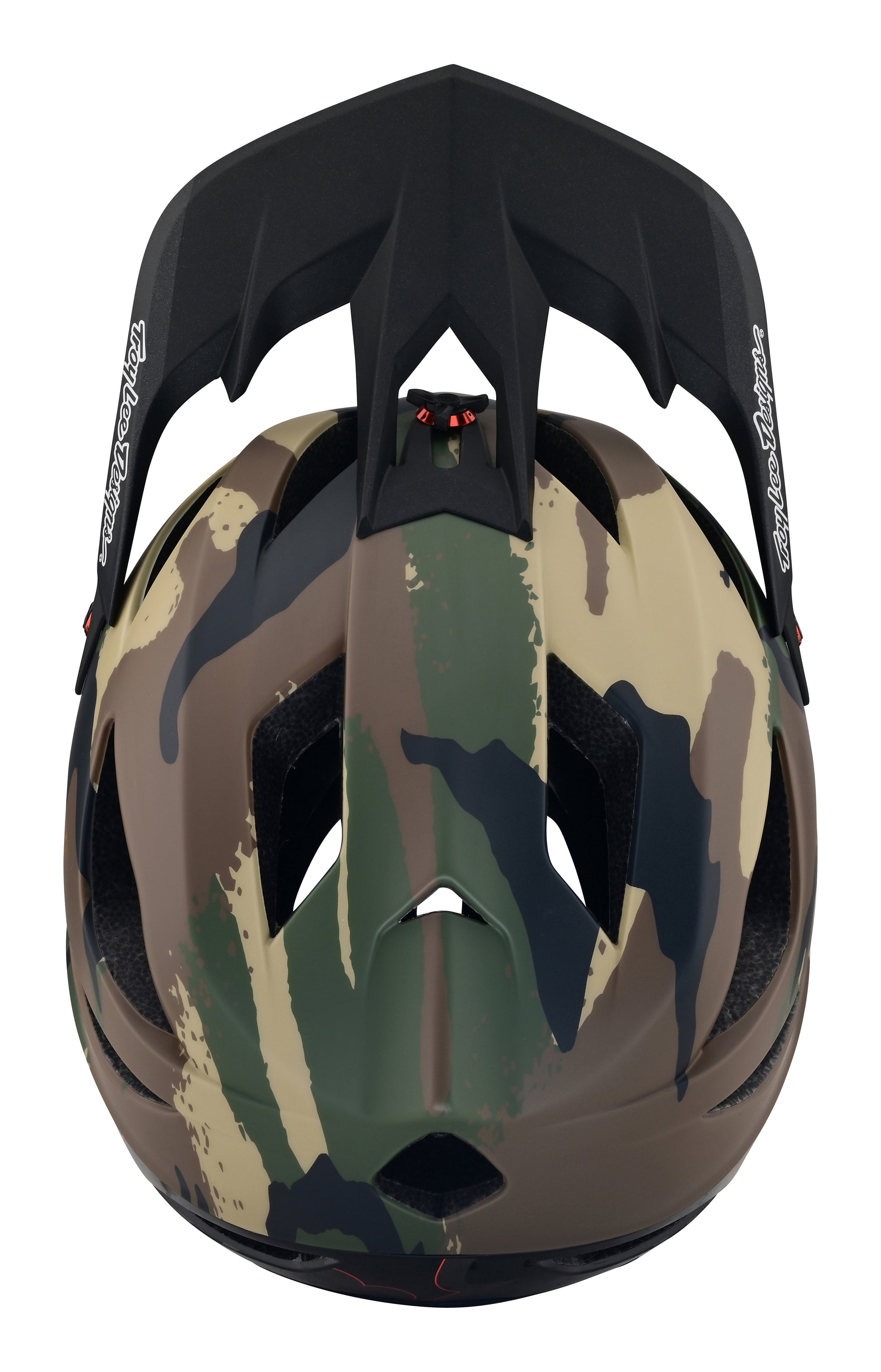 army camo bike helmet Woodland Camouflage matching a shock Bell SLope Camo Stars and