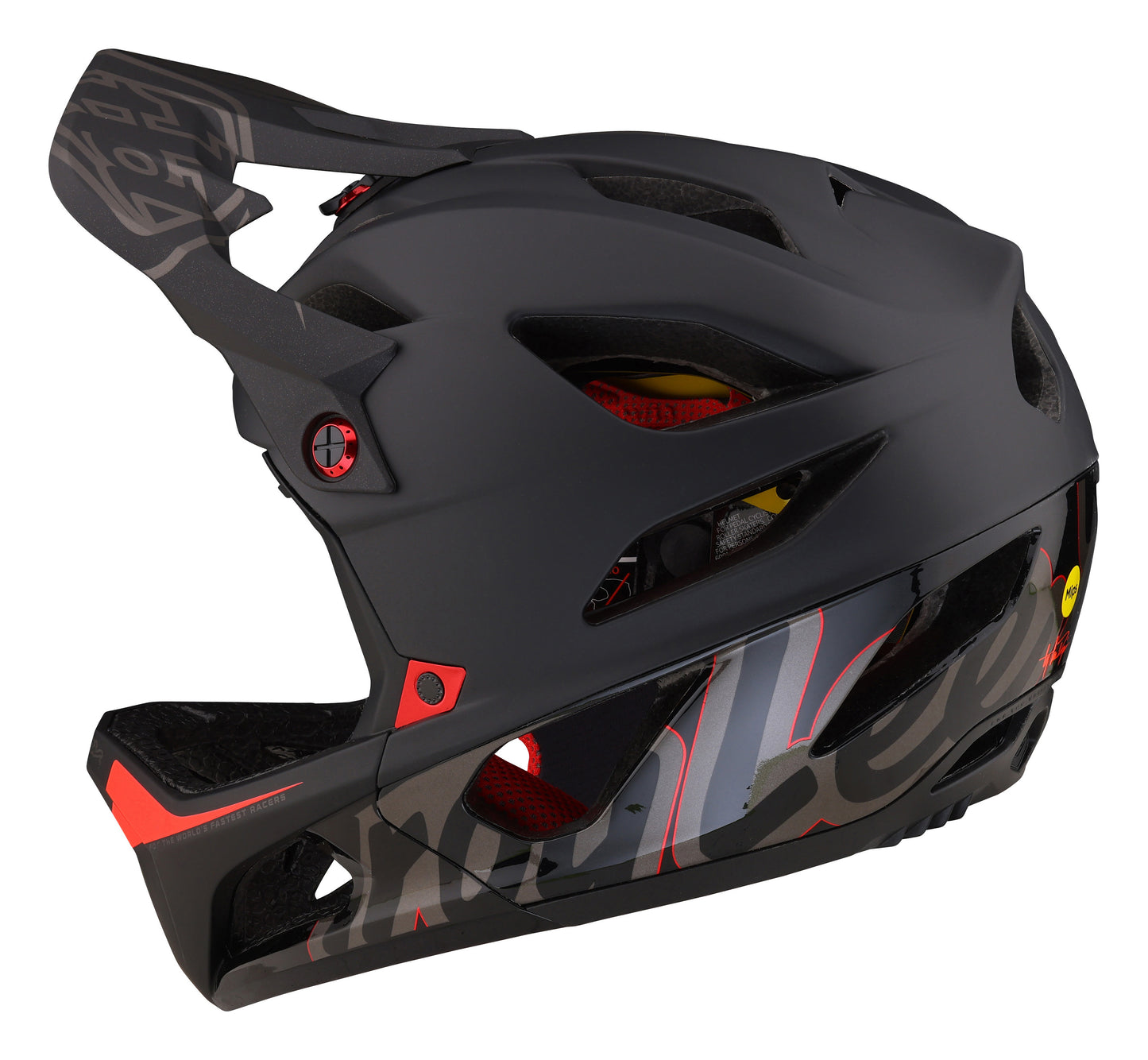 Troy Lee Designs Stage Full Face Helmet with MIPS - Signature - Black