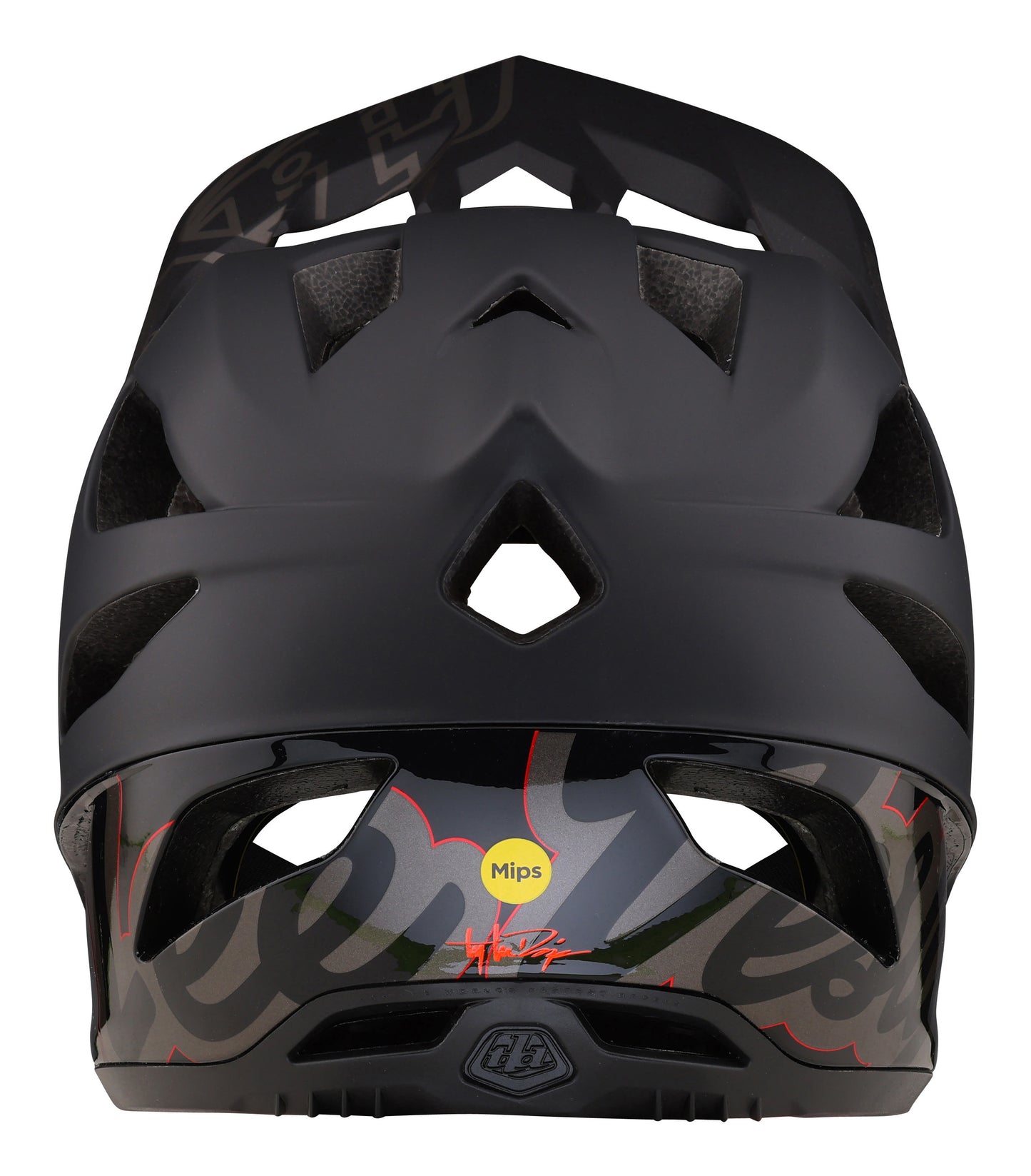 Troy Lee Designs Stage Full Face Helmet with MIPS - Signature - Black