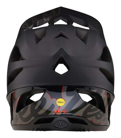Troy Lee Designs Stage Full Face Helmet with MIPS - Signature - Black