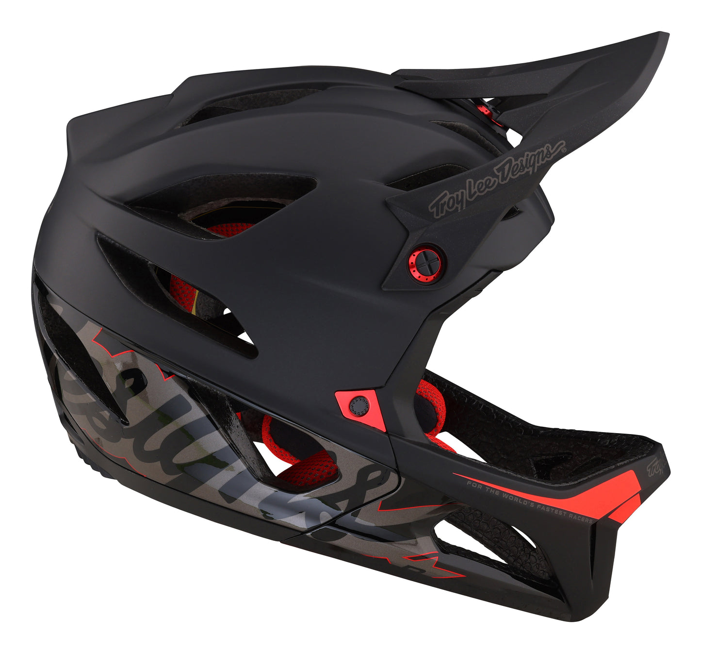 Troy Lee Designs Stage Full Face Helmet with MIPS - Signature - Black