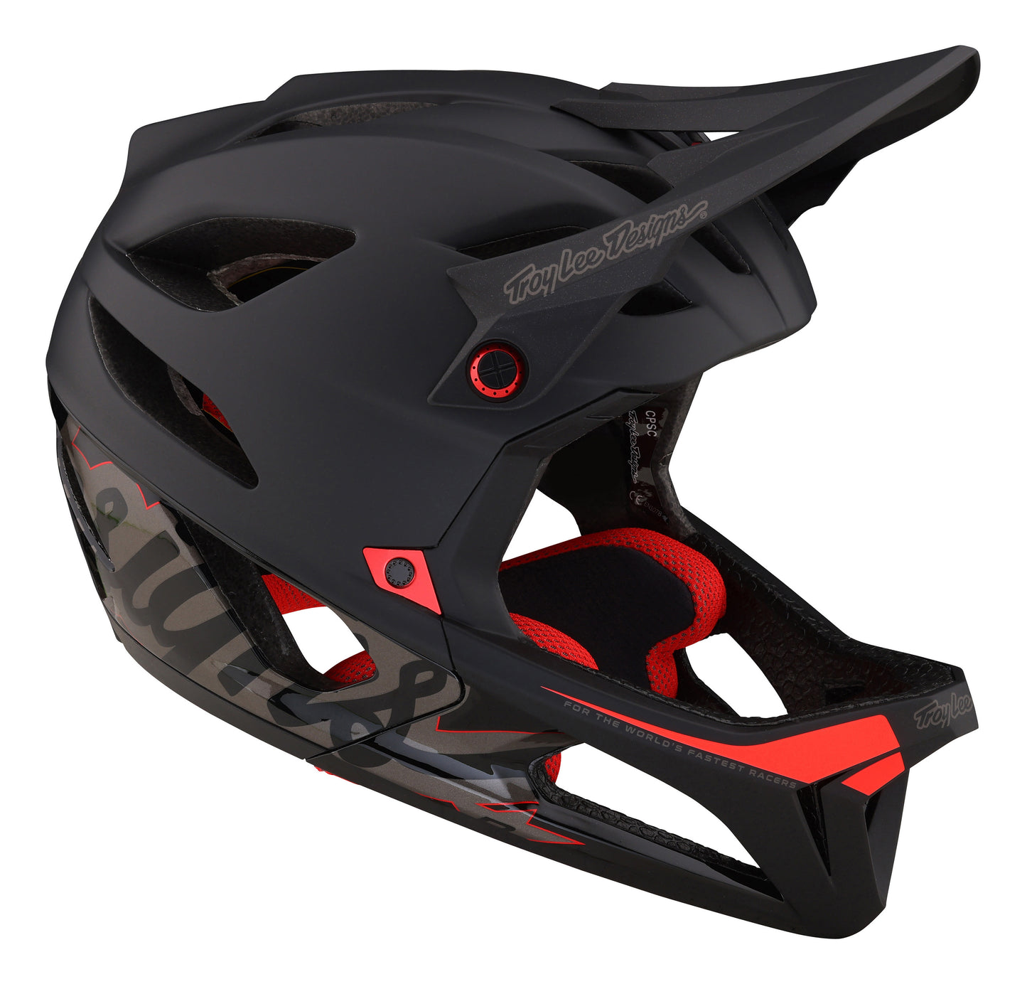 Troy Lee Designs Stage Full Face Helmet with MIPS - Signature - Black