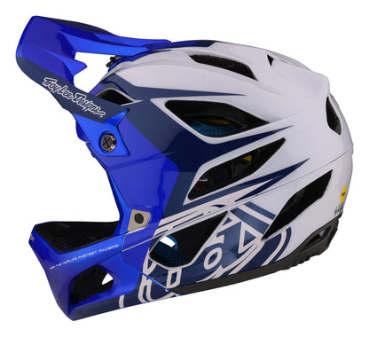Troy Lee Designs Stage Full Face Helmet with MIPS - Valance - Blue - 2023