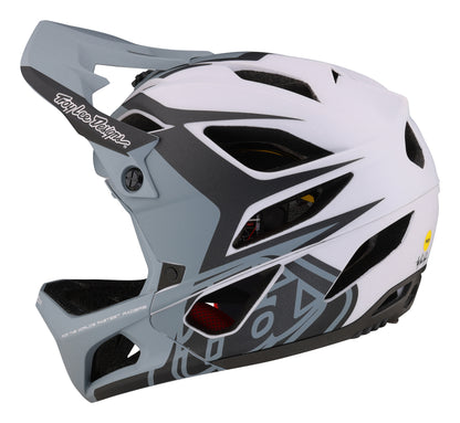 Troy Lee Designs Stage Full Face Helmet with MIPS - Valance - Gray - 2023