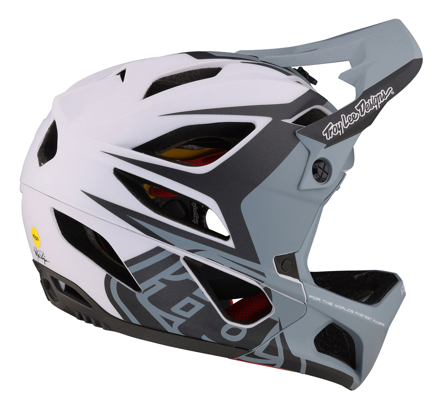 Troy Lee Designs Stage Full Face Helmet with MIPS - Valance - Gray - 2023