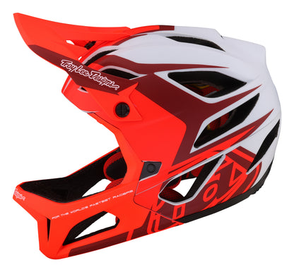 Troy Lee Designs Stage Full Face Helmet with MIPS - Valance - Red - 2023