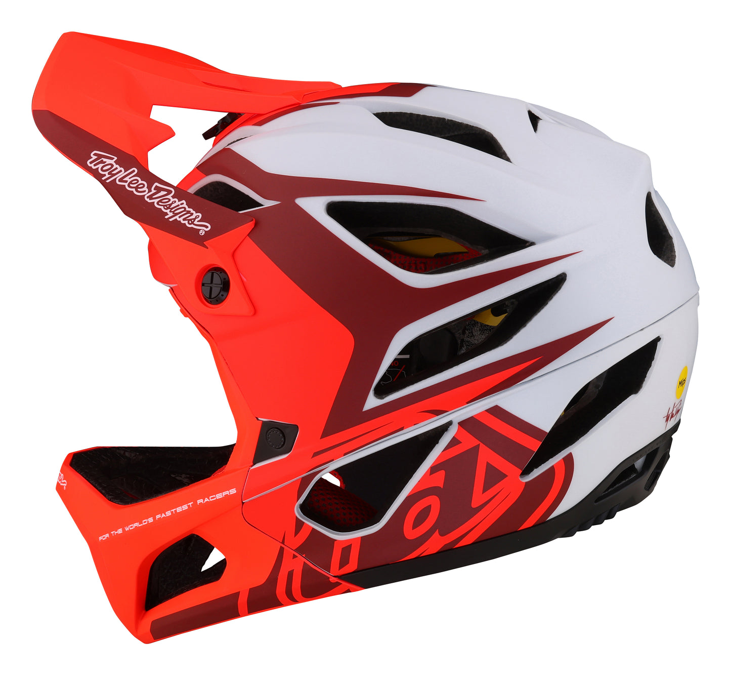 Troy Lee Designs Stage Full Face Helmet with MIPS - Valance - Red - 2023