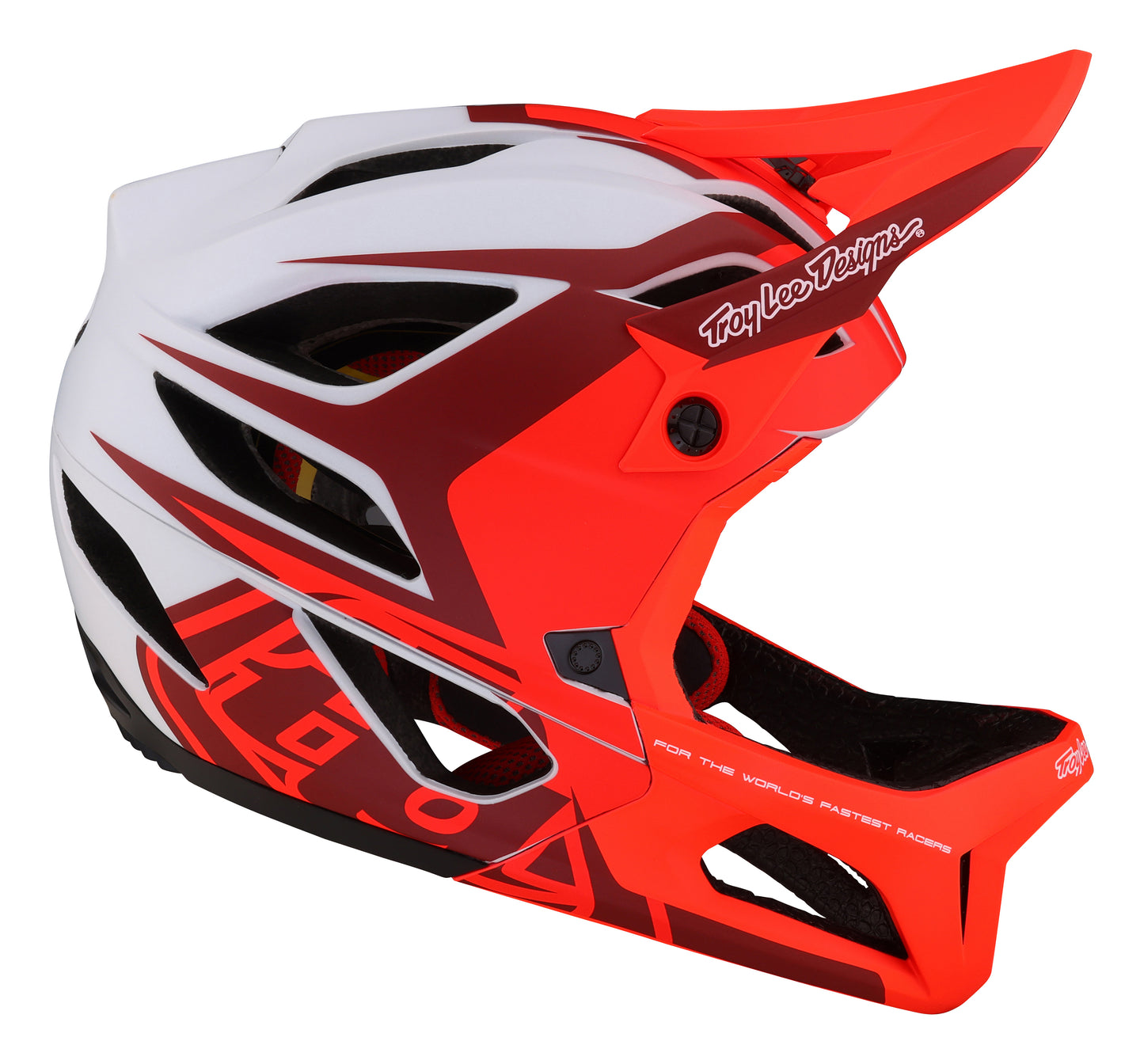 Troy Lee Designs Stage Full Face Helmet with MIPS - Valance - Red - 2023