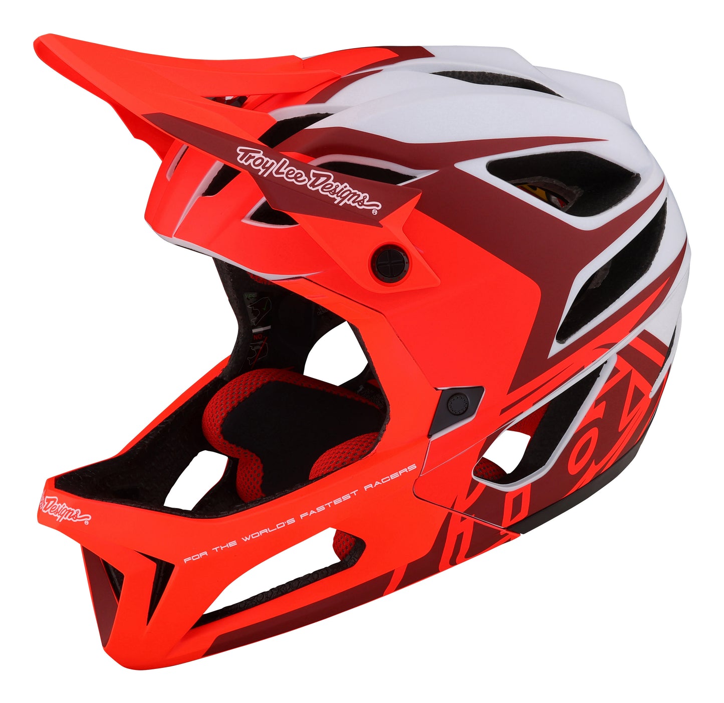 Troy Lee Designs Stage Full Face Helmet with MIPS - Valance - Red - 2023