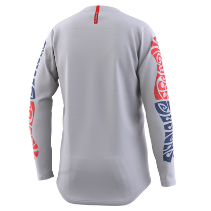 Troy Lee Designs Flowline Long Sleeve MTB Jersey - Tripper - Youth - Cement - 2023