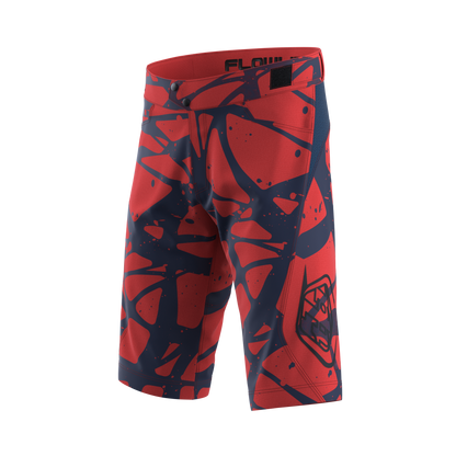 Troy Lee Designs Flowline MTB Short - Shell - Eruption - Youth - Brick - 2023