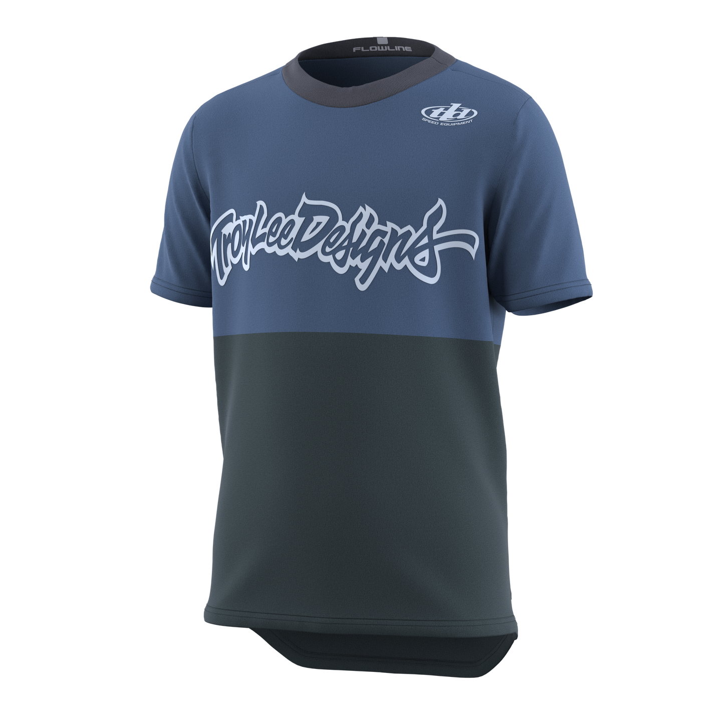 Troy Lee Designs Flowline Short Sleeve MTB Jersey - Scripter - Youth - Windward - 2023