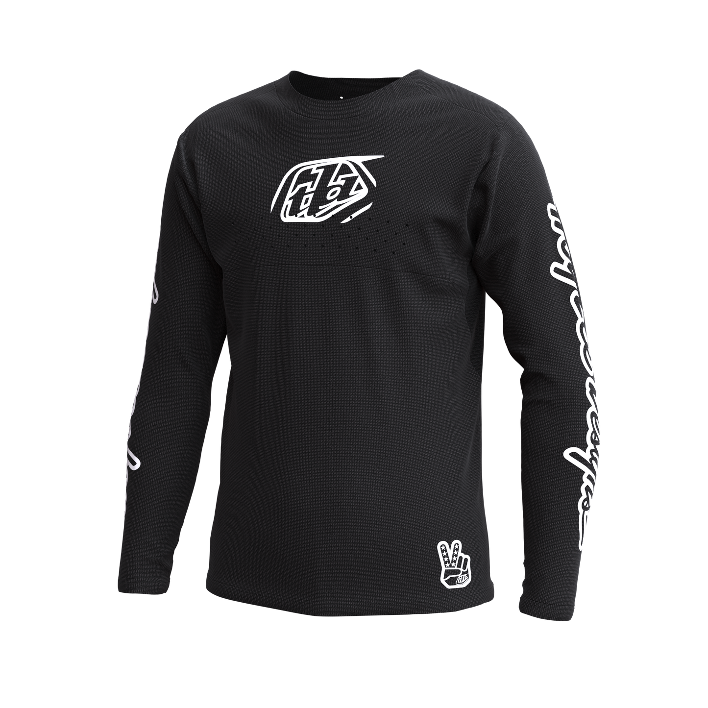 Troy Lee Designs Sprint Long Sleeve MTB Jersey - Youth - Icon - Black