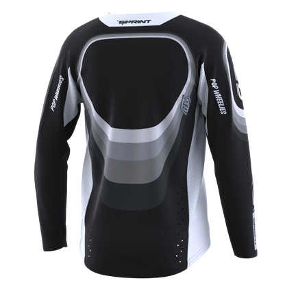 Troy Lee Designs Sprint Long Sleeve MTB Jersey - Youth - Reverb - Black