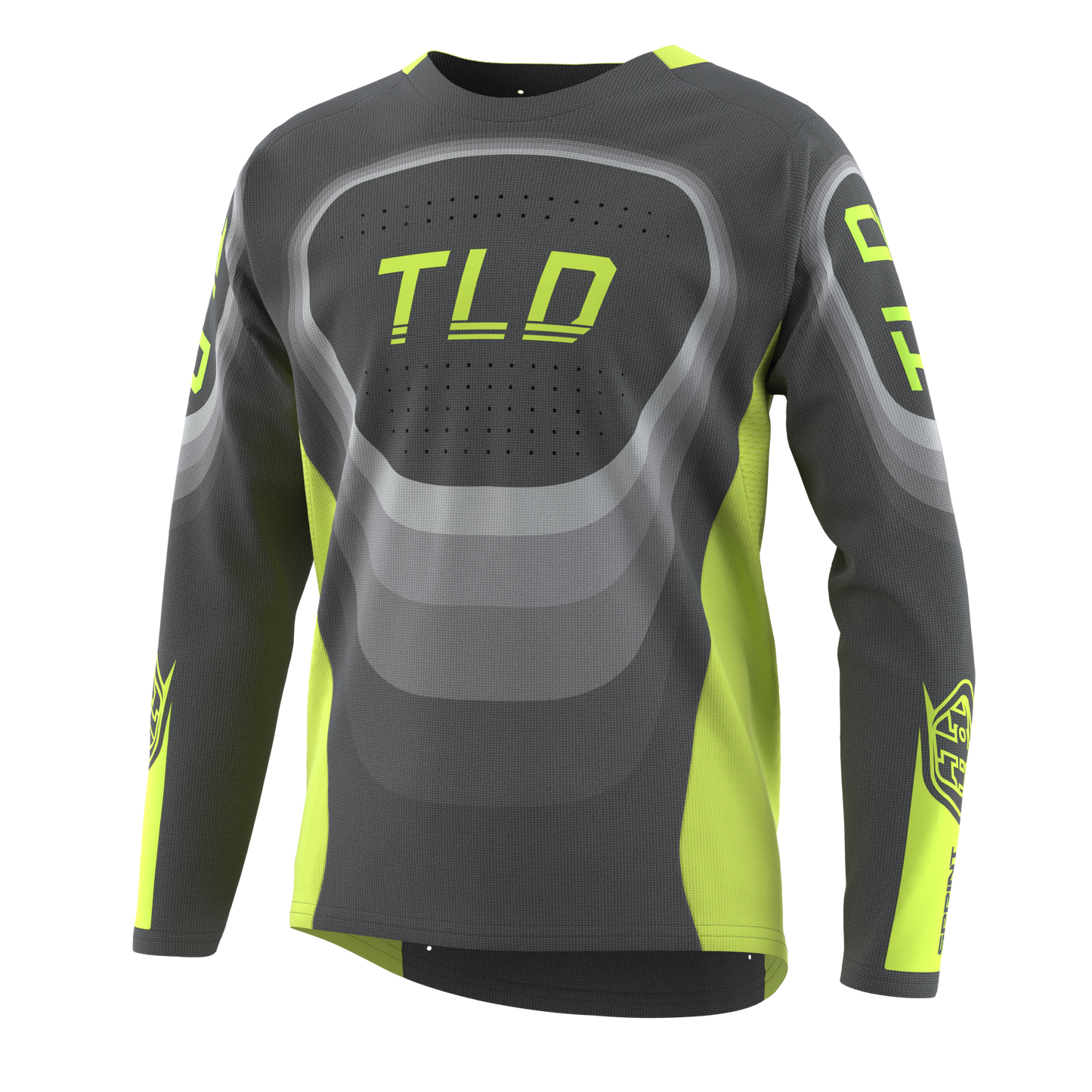 Troy Lee Designs Sprint Long Sleeve MTB Jersey - Youth - Reverb - Charcoal