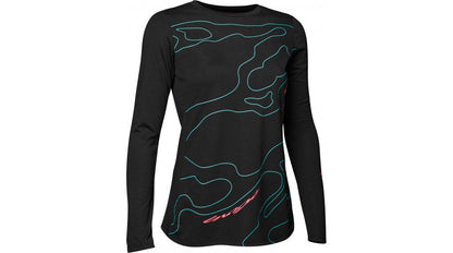 Fox Racing Ranger Mid MTB Jersey - Womens - Lunar Capsule - Black - 2022 Black X-Small 