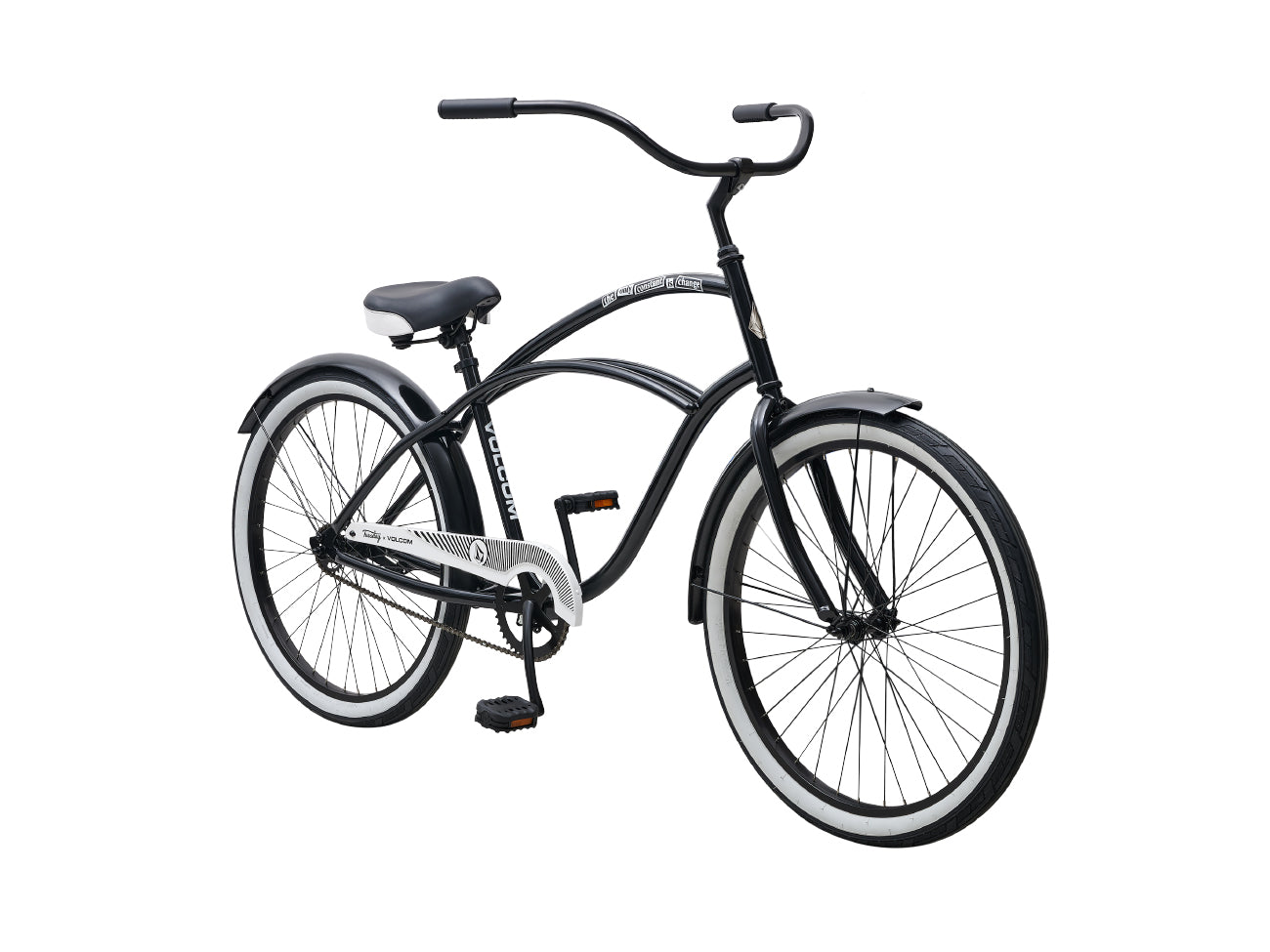 Black and discount white cruiser bike