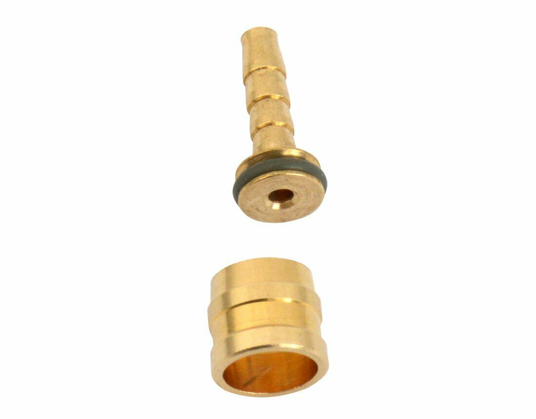 Tektro Olive and Barb Kit Brass Each - Fits 5.5mm Hose 