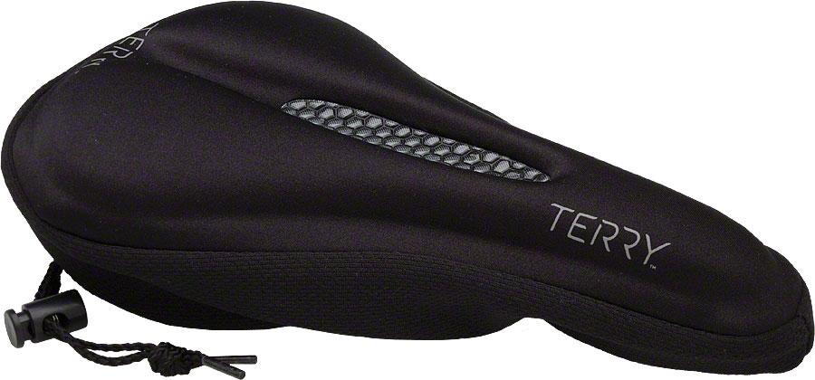 Terry Gel Saddle Cover - Black Black  