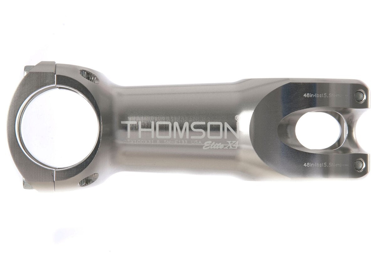 Thomson Elite X4 0deg 31.8 MTB Stem - Silver