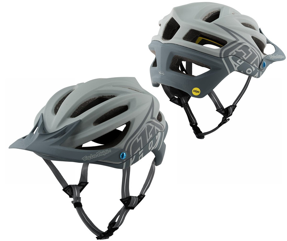 Troy Lee Designs A2 MIPS MTB Helmet - Decoy - Gray - Navy Gray - Navy Medium/Large 