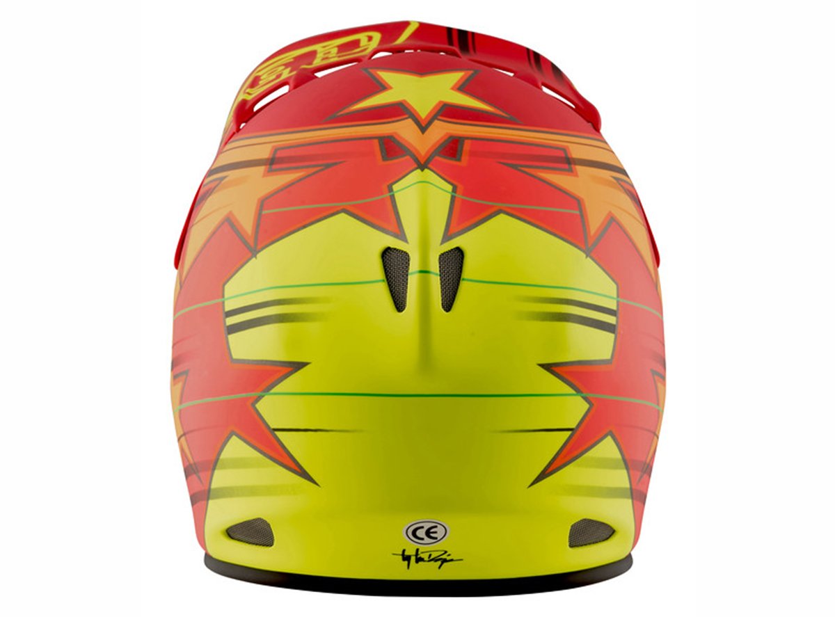 Troy Lee Designs D2 Fusion Full Face Helmet - Red Red X-Small/Small 