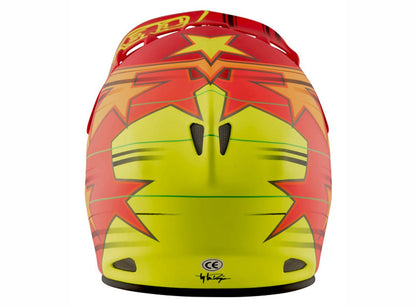 Troy Lee Designs D2 Fusion Full Face Helmet - Red Red X-Small/Small 