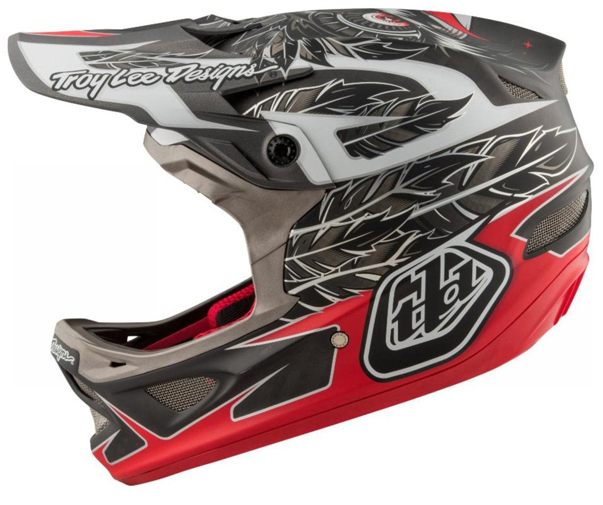 Troy Lee Designs D3 Composite Full Face Helmet - Nightfall Black Nightfall Black X-Small 