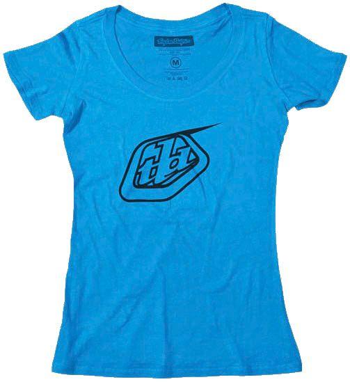 Troy Lee Designs Girls Shield Tee - Turquoise Turquoise Medium 