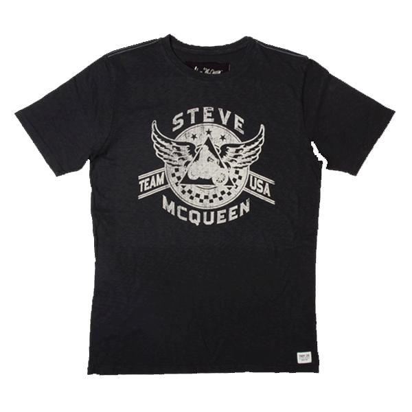 Troy Lee Designs McQueen Wings Tee - Black Black X-Large 