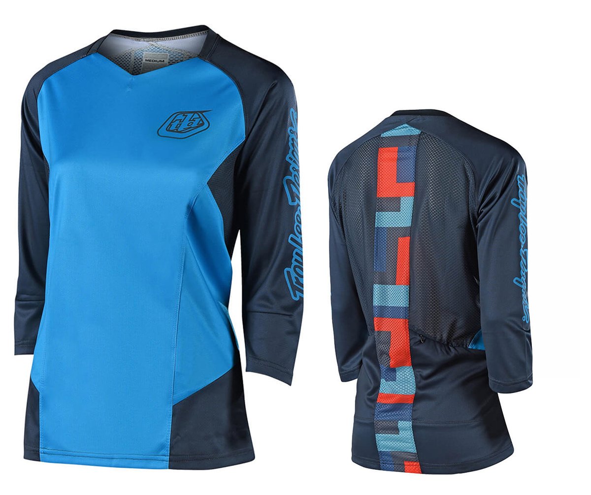 Troy Lee Designs Ruckus 3/4 Sleeve MTB Jersey - Womens - Ocean - 2018 Ocean Medium 