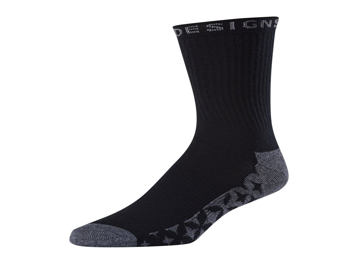 Troy Lee Designs Starburst Crew Sock - 3 Pack - Black - 2018 Black Medium 