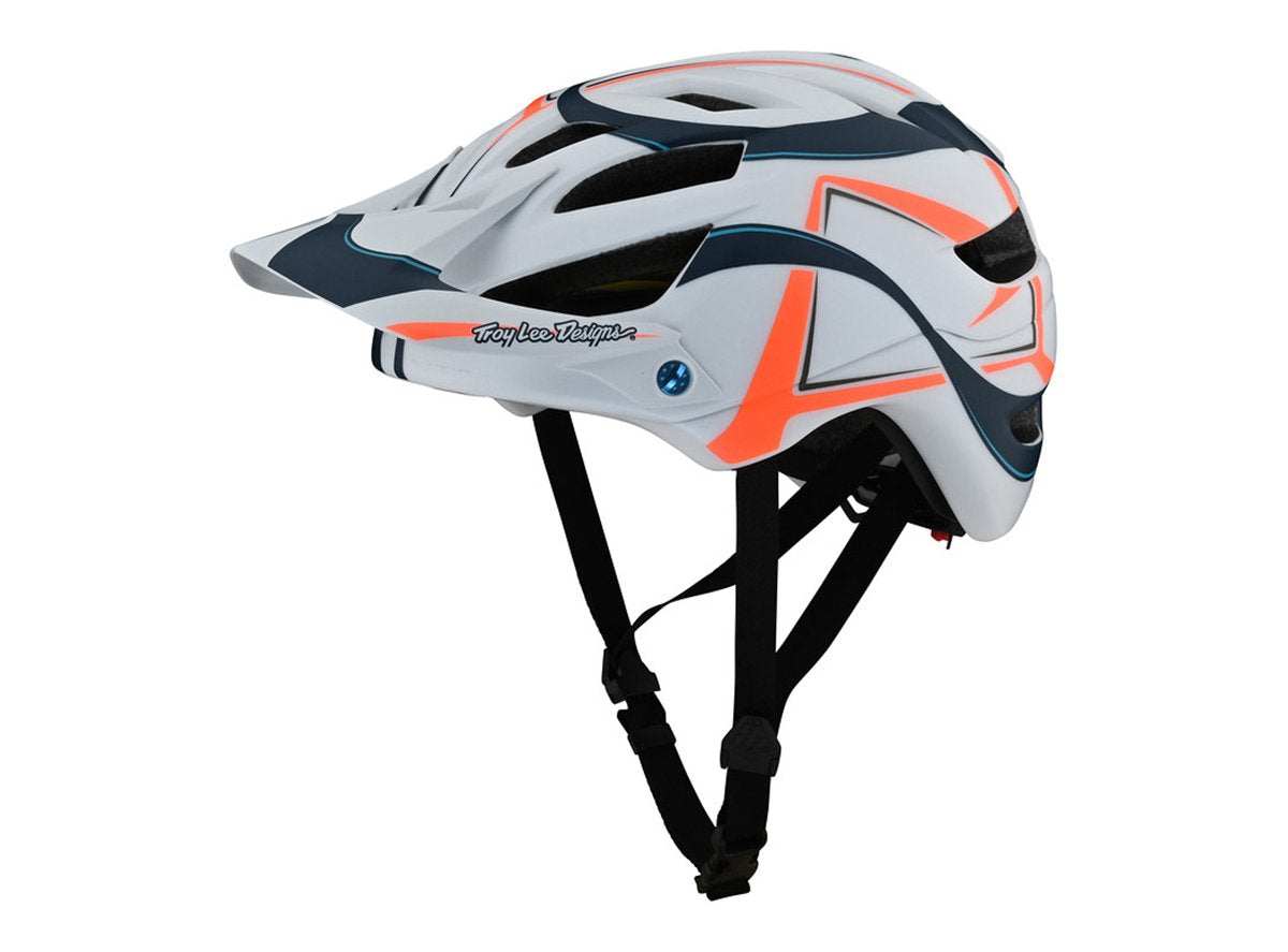 Troy Lee Designs A1 MIPS MTB Helmet - Youth - Welter - White-Marine - 2021 White - Marine One Size 