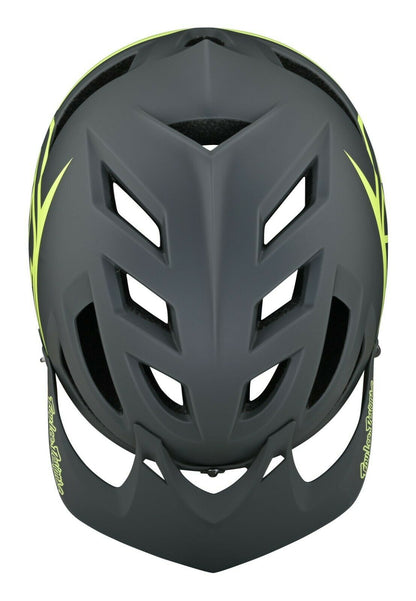 Troy Lee Designs A1 MIPS MTB Helmet - Classic - Gray-Yellow - 2022