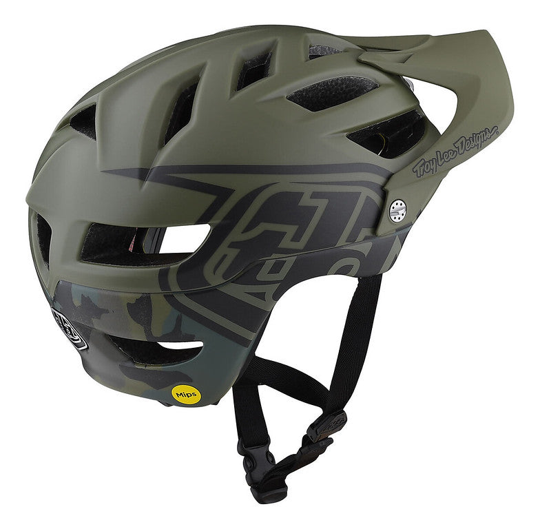 Troy Lee Designs A1 MIPS MTB Helmet - Youth - Camo - Army - 2022