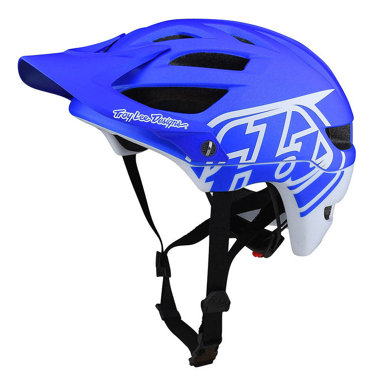 Troy Lee Designs A1 MTB Helmet - Drone - Youth - Blue - 2022 Blue One Size 