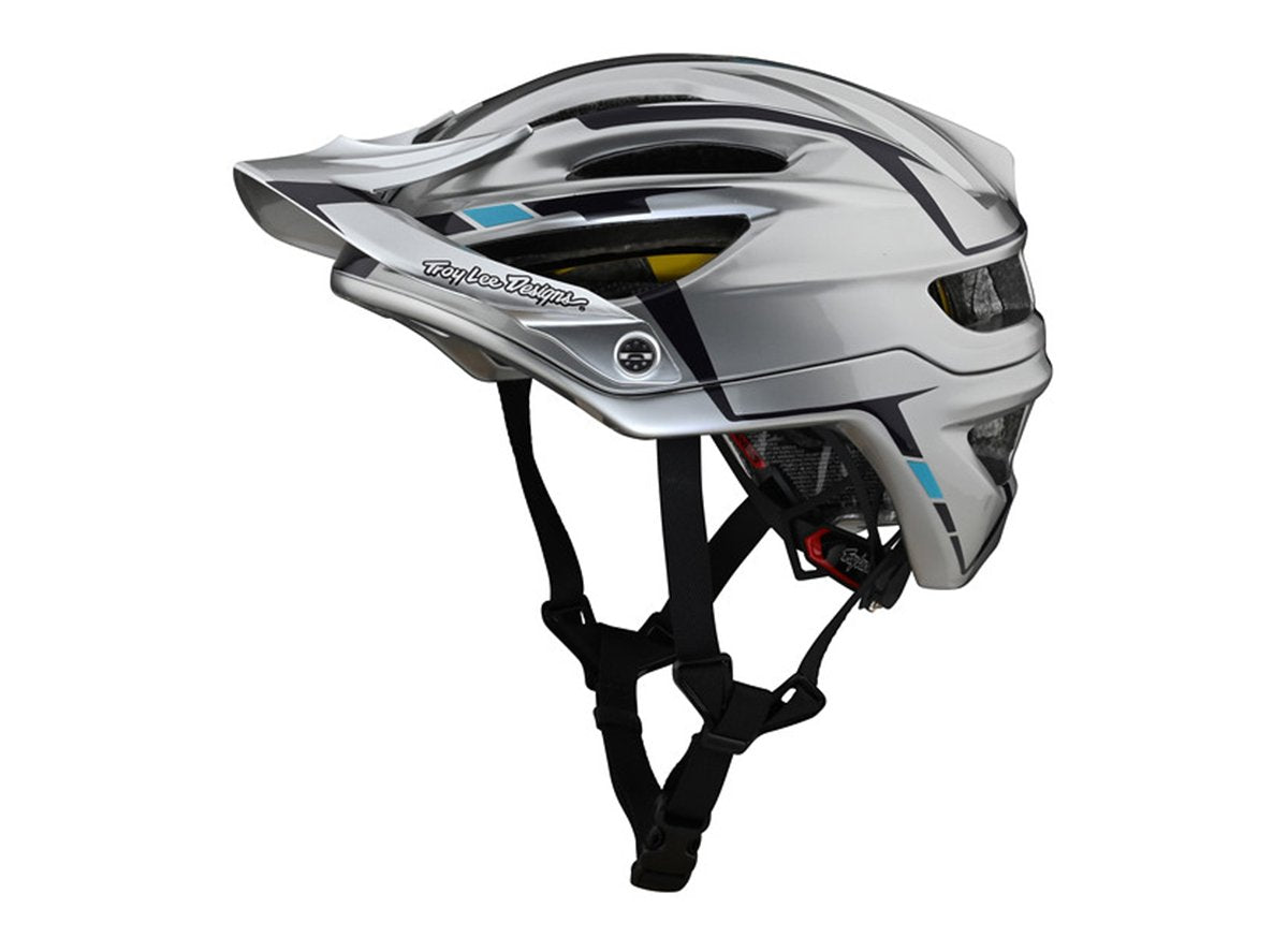 Troy Lee Designs A2 MIPS MTB Helmet - Sliver - Silver-Burgundy Silver - Burgundy Small 