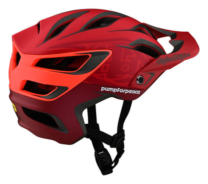 Troy Lee Designs A3 MIPS MTB Helmet - Pump for Peace Red