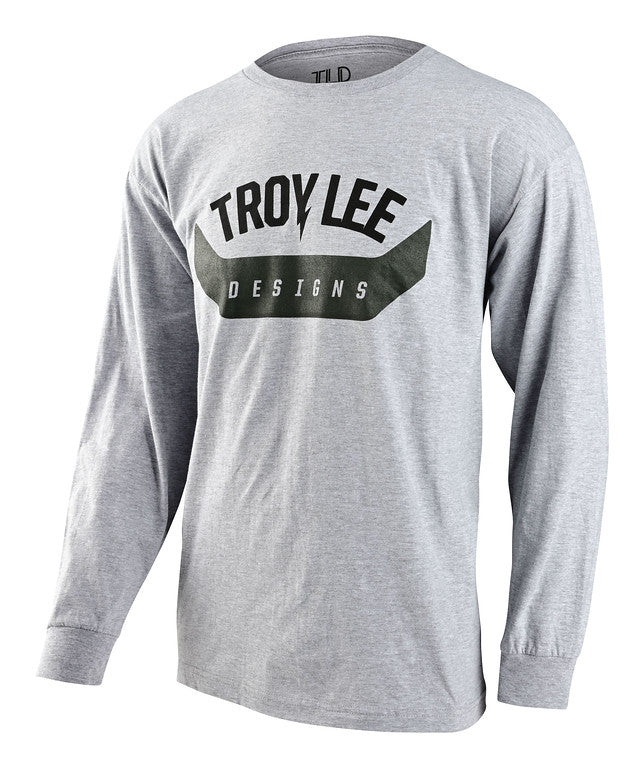 Troy Lee Designs Arc Long Sleeve Tee - Heather Gray Heather Gray Small 