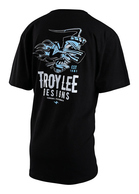 Troy Lee Designs Carb Short Sleeve Tee - Youth - Black