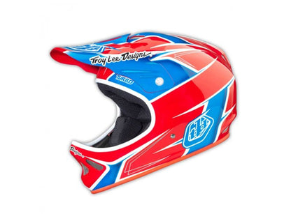 Troy Lee Designs D2 Turbo Full Face Helmet - Red-White-Blue