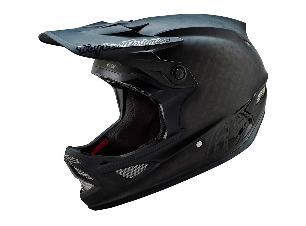 Troy Lee Designs D3 Carbon Full Face Helmet - Midnight Black Midnight Black Medium 