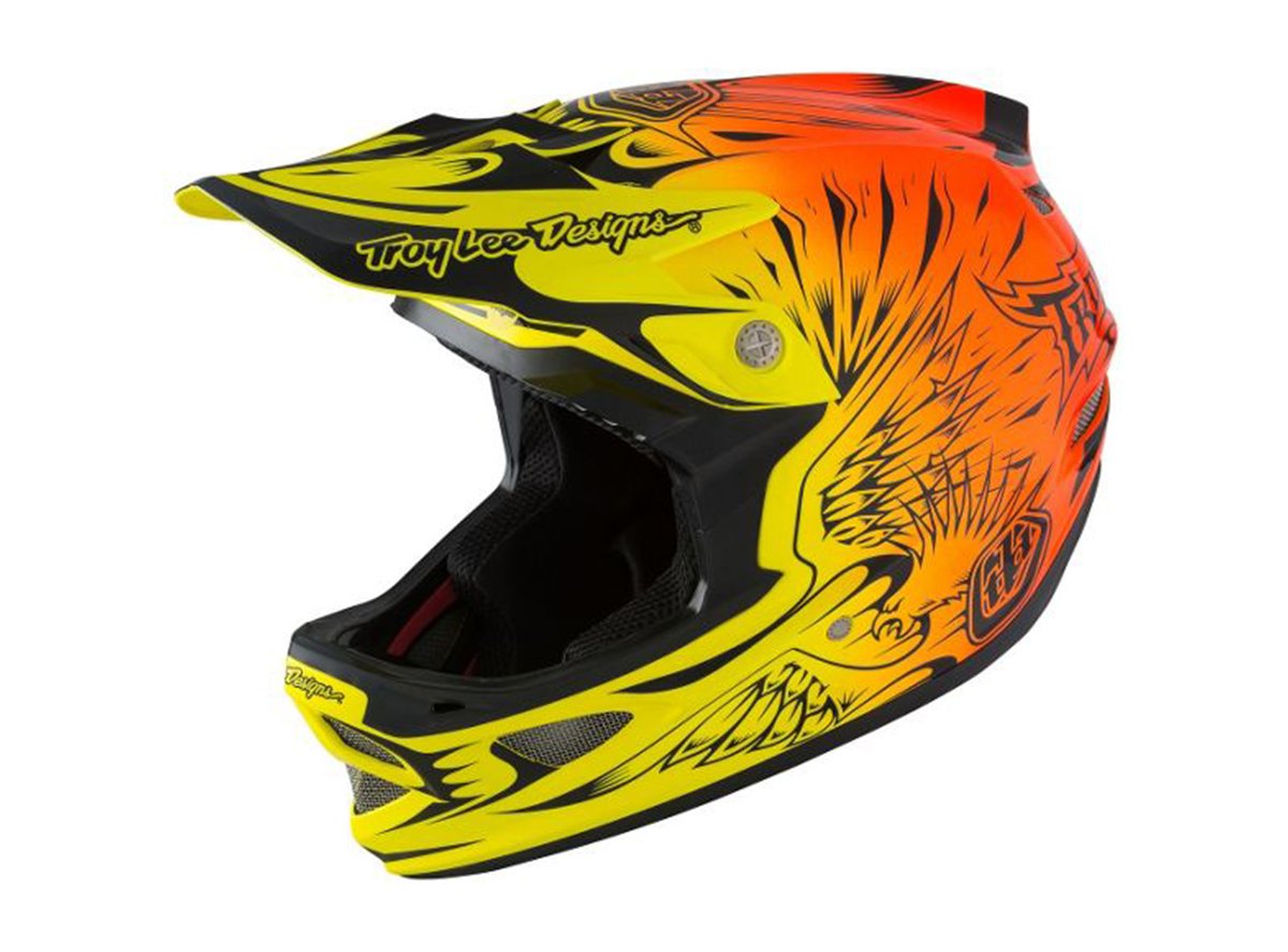 Troy Lee Designs D3 Composite MIPS Full Face Helmet - Ravage Orange Ravage Orange Medium 