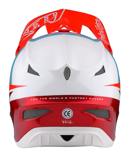 Troy Lee Designs D3 Fiberlite Full Face Helmet - Slant - Red