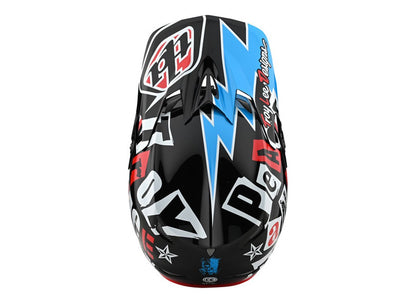 Troy Lee Designs D3 Fiberlite Full Face Helmet - Anarchy - Black Troy Lee Designs D3 Fiberlite Full Face Helmet - Anarchy - Black