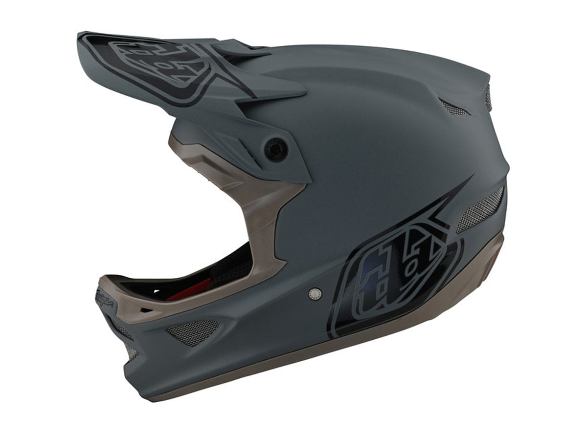 Troy Lee Designs D3 Fiberlite Full Face Helmet - Stealth - Gray - 2021 Stealth Gray X-Small 