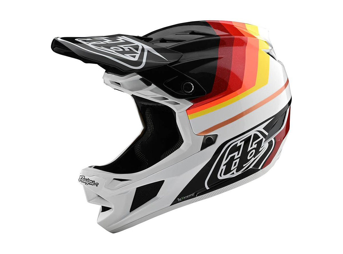 Troy Lee Designs D4 Carbon Full Face Helmet - Mirage - Black-Red - 2020 Black - Red X-Small 